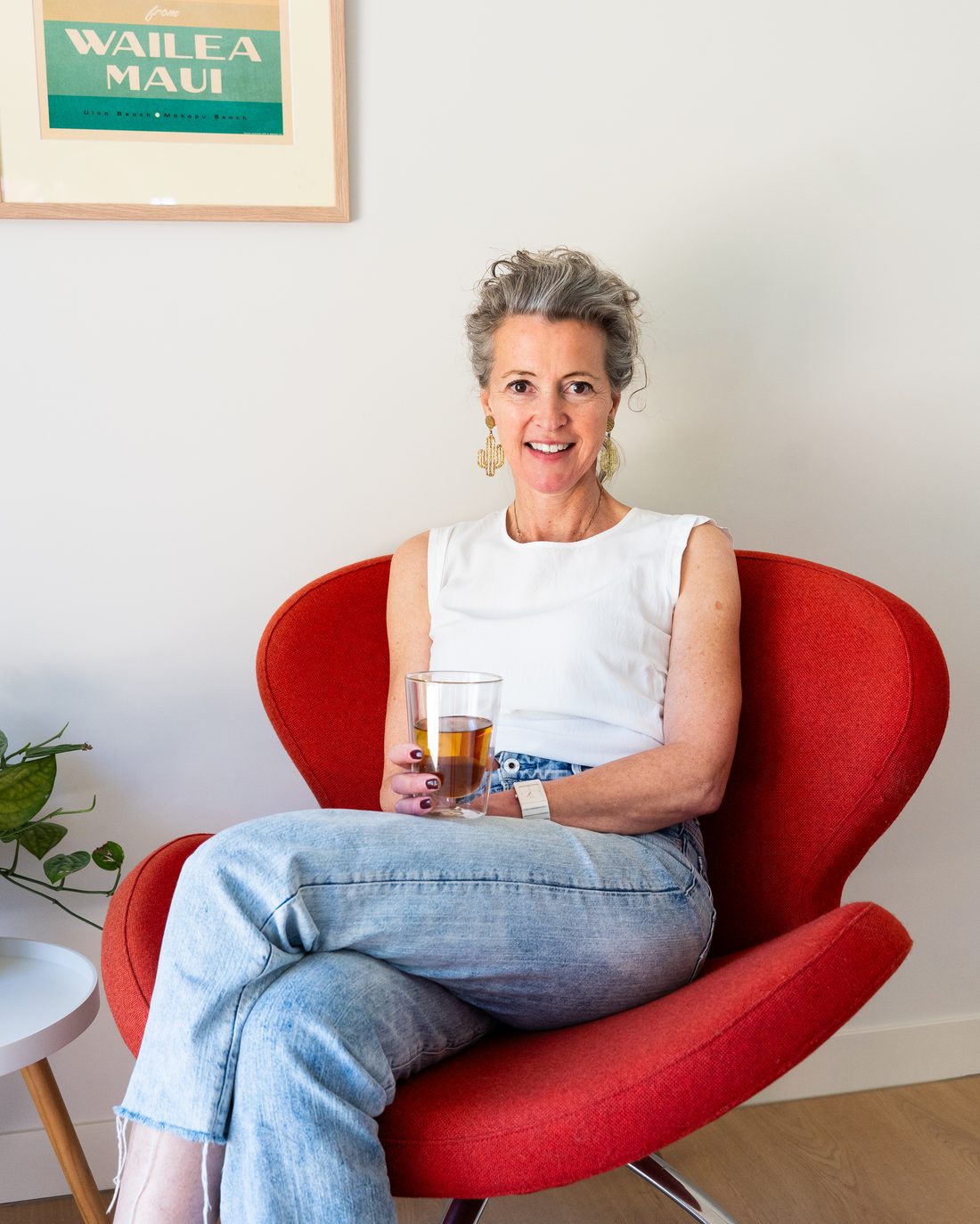 Evelyne Cupido in haar eigen huis